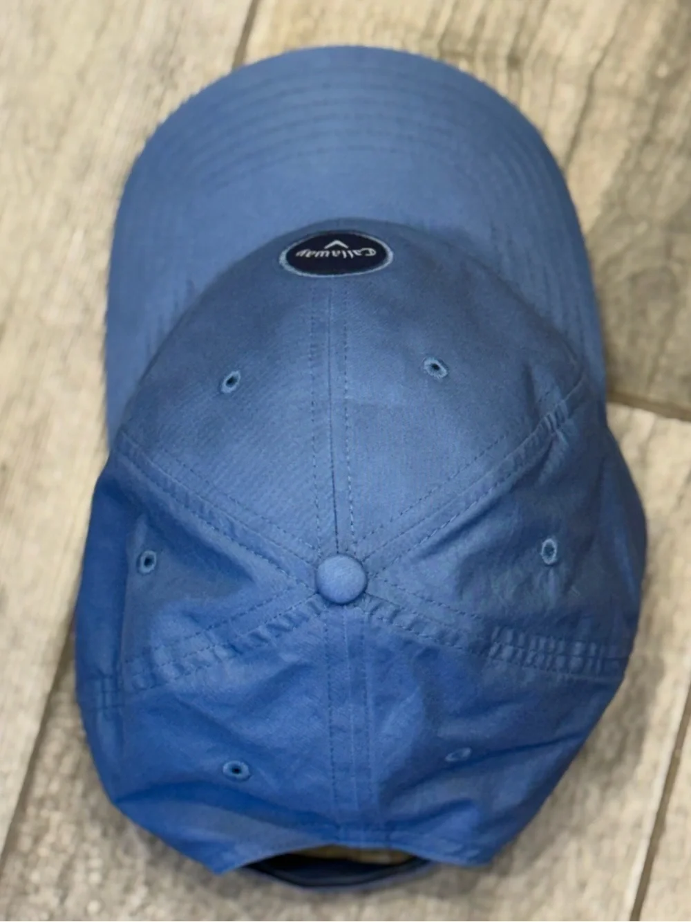 2 Callaway Heritage Twill Adjustable Golf Hats Unstructured Blue & White NWOT
